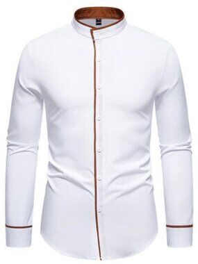 Men's Slim Fit Long Sleeve Shirt